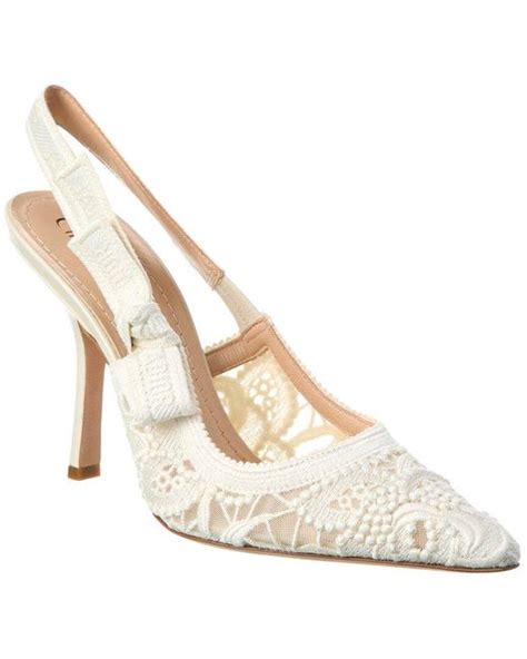 white dior slingback heels|dior slingback heels sale.